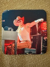 Set of 4 Sexy Orville Peck at piano Rubber Coasters 4"x4" Gay Country Singer