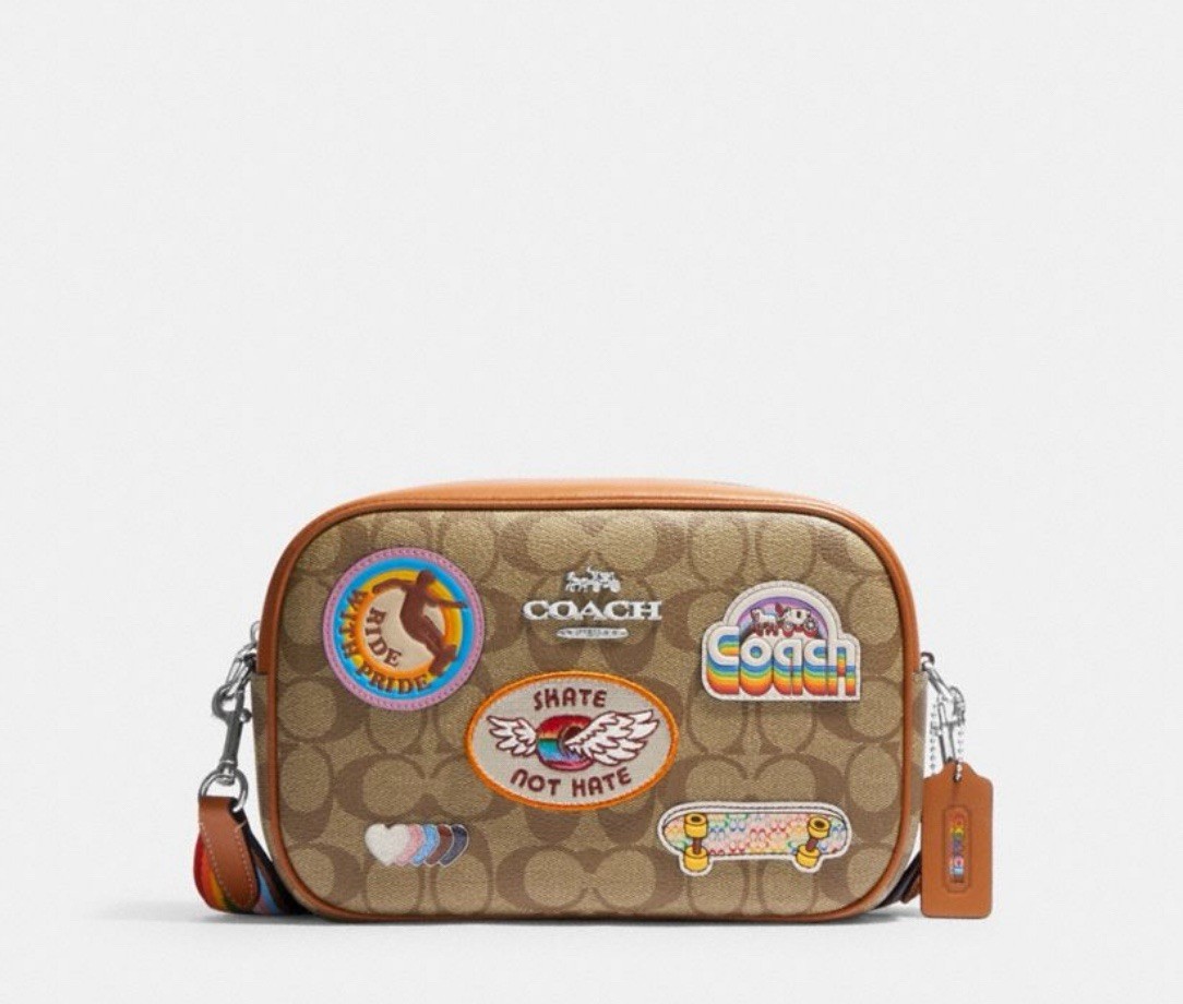 NWT Disney X COACH Jamie Bag In Signature With Rainbow 🌈 & Hearts