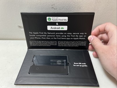 Code 118 Wallet Tracker Card Black for Apple Find My Slim Wallet Insert NEW