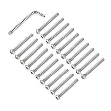 M6x50mm Torx Security Machine Screw 20pcs Pan Head Screws with T30 L-Type Wrench