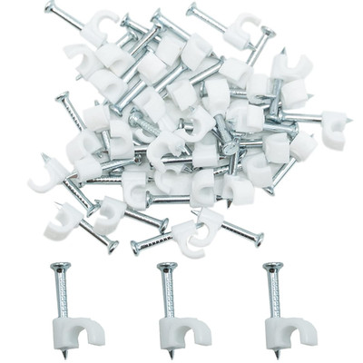 3mm Rund Kabelclips 100tlg Sortiment Kabelhalter Management Kabel Ordnung Clips
