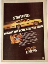 1977 Oldsmobile Starfire SX Print Ad Moving The Body And The Mind