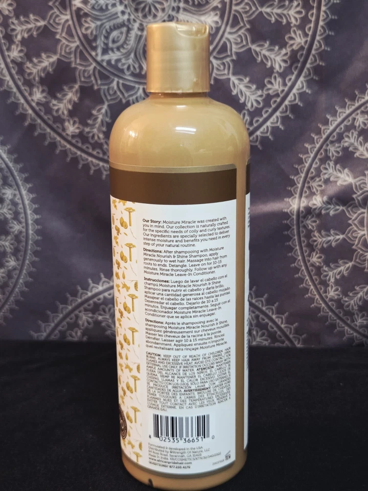 Acondicionador African Pride Moisture Miracle Miel Chocolate y Coco 16 FL oz Foto 3 de 3