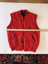 Vintage Red Vest - Navy Patch - L