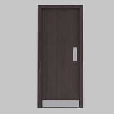 Door Kick Push Finger Plate - Satin Anodised Aluminium Plate Protection Metal