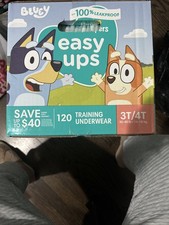 Pampers Easy Ups Bluey Training Underwear Size 3T-4T 30-40 lb 120 Count