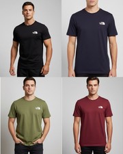THE NORTH FACE MENS SUMMER SHORT SLEEVE PLAIN T-SHIRT