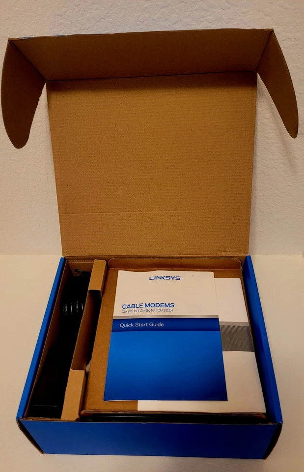 Linksys Cable Modem CM3016, Intel 16x4 DOCSIS 3.0 Up to 686 Mbps in Black - Image 2 of 2