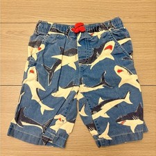 Mini Boden Shark Print Kids Shorts Size 6Y