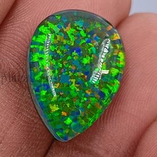 Rare 10.55 Ct Natural Ethiopian Black Fire Opal Certified Precious Gemstone 5ADQ