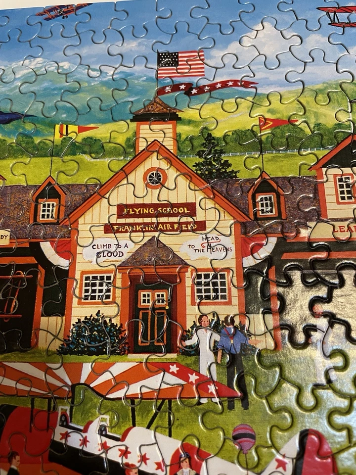 Jane Wooster Scott AMERICAN FOLK ART COLLECTION 10 Jigsaw Puzzles COMPLETE - Image 4 of 4