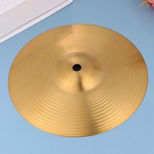2 Pieces Musical Instrument Cymbal Brass Drum Cymbals Set Crash Mute for Drums