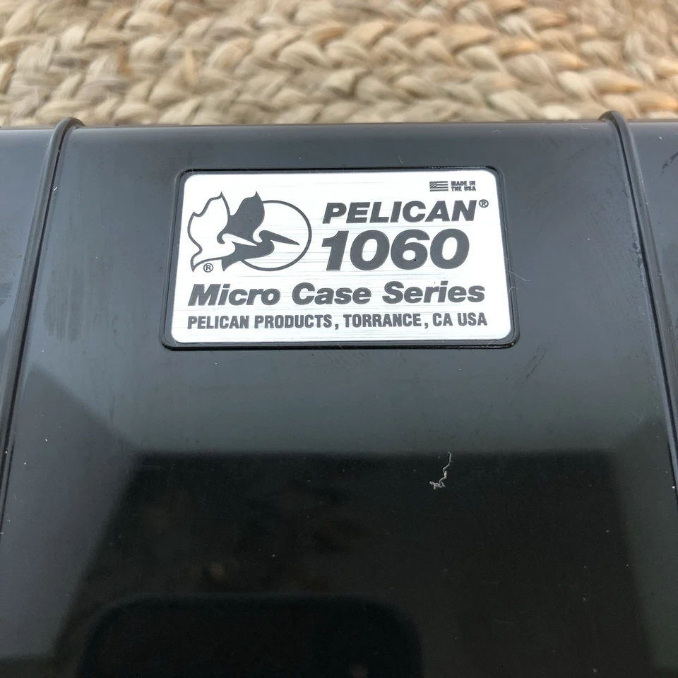 New Pelican 1060 Solid Black Micro Case Travel Protection - Image 2 of 4