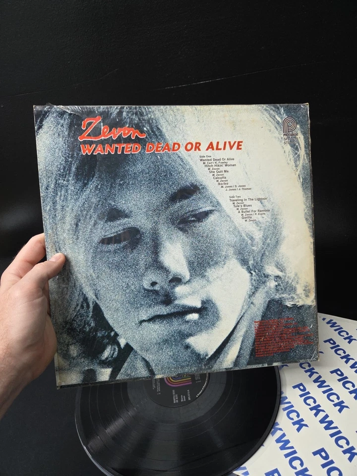 Warren Zevon Wanted Dead Or Alive Lp Vinyl OG 1979 Pickwick Press VG+/NM- Wax - Image 3 of 4
