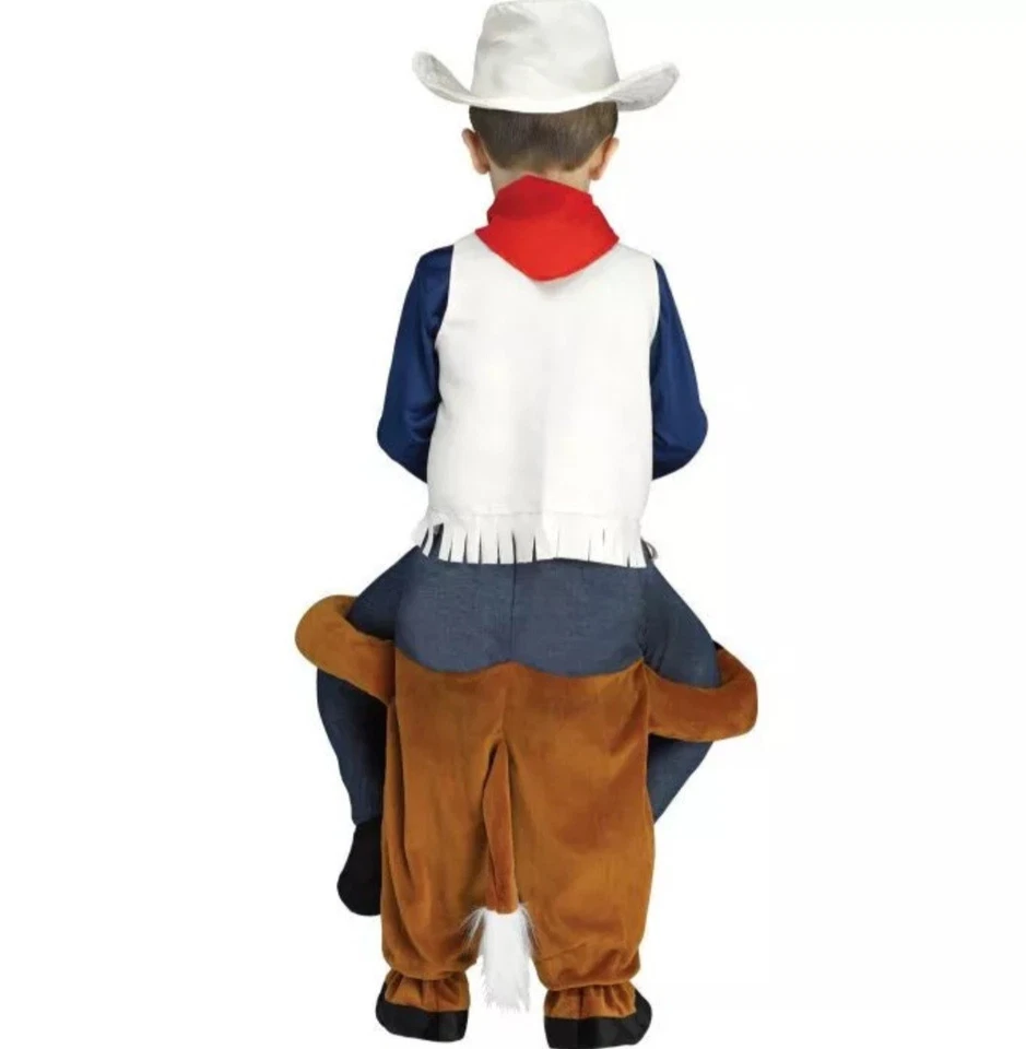 Fun World Niño Pequeño Carry Me Caballo Disfraz Occidental Pantalones Caballo Solo Talla 3T-4T Nuevo Foto 2 de 4