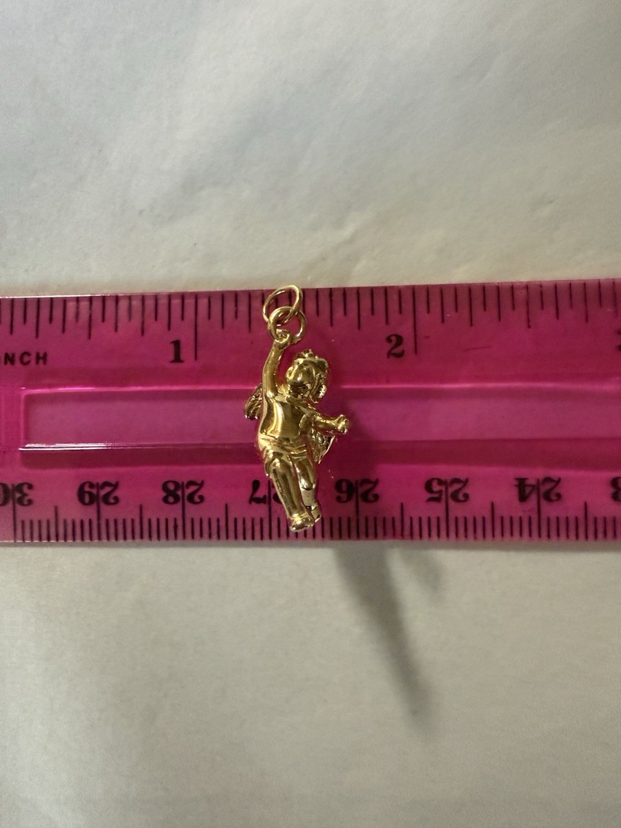 Tiffany & Co. 18K Yellow Gold Cherub Angel Charm Pendant | eBay