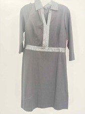 Pre-Owned Talbots Black Size 8 Short Long Sleeve Dress
