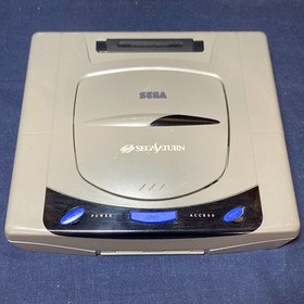 SEGA Saturn Console Gray HST-3210 w/ Controller, Cables & Virtua Fighter2 Tested