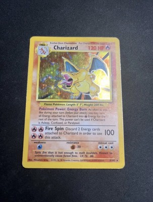 Charizard 4/102 Base Set Holo Rare 1999 Pokemon TCG LP