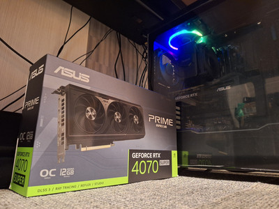 ASUS RTX4070super PRIME OC 12GB GPU MONSTER KI STUDIO STABLEDIFFUDSION/LOVELACE