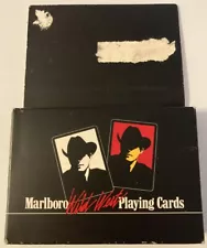 Marlboro Double Deck Playing Cards Wild West Philip Morris 1991 -Never Opened