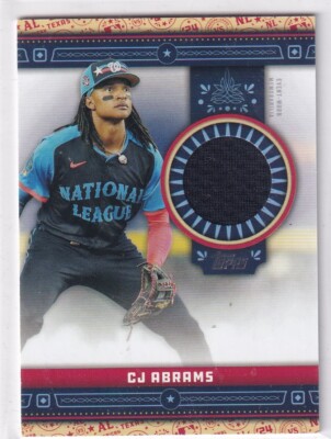 2024 Topps MLB Baseball All-Star Game No. ASR-CA CJ Abrams Event-Worn Patch