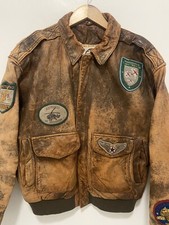 Avirex Leather Flight Jacket In Vintage Outerwear Coats Avirex Leather Flight Jacket In Vintage Outerwear Coats