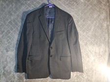YSL Yves Saint Laurent 100 Lana S 120s Blazer Wool Sport Coat Mens 40R Gray