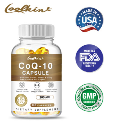CoQ10 200mg - Heart and Cardiovascular Health, Anti-oxidation, Energy Support