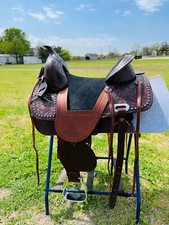 Kids-Adults Western Pleasure Treeless Horse Saddle With beads 12" to 16"