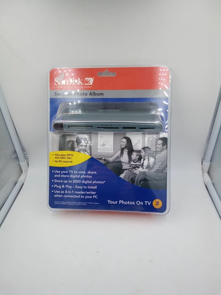 SANDISK Shoot & Store Digital Photo Album/Card Reader SDV2-A (View Photos on TV) - Image 3 of 4