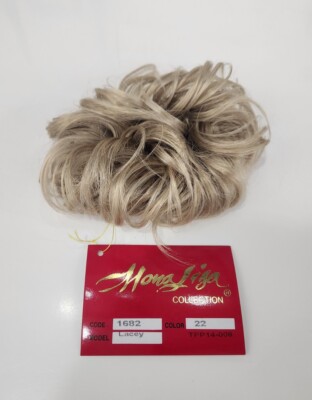 3.5'' Curly Scrunchie Ponytail Synthetic 22 Champagne Blond Messy Bun