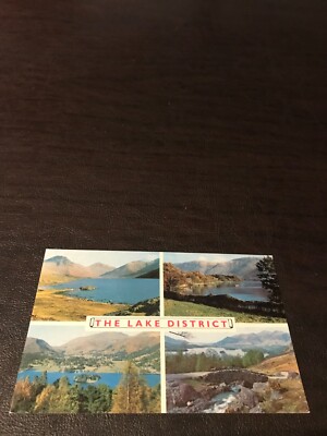 VINTAGE UNPOSTED POSTCARD - THE LAKE DISTRICT - AMBLESIDE