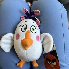NWT Angry Birds Movie Matilda Plush 10  White purple Stuffed Animal toy Factory