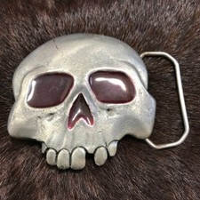 70's Made in America 1976 Skull Buckle Serial 962