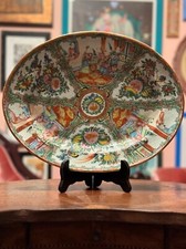 Qing Chinese Famille Rose Medallion Large Plate/Platter Antique 19th Century