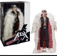 Ken Doll Wearing Faux Fur Coat IN SHIPPER Box Barbie The Movie Signature 2023