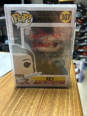 Cailey Fleming Signed Star Wars  Rey  Funko Pop  Jsa Coa