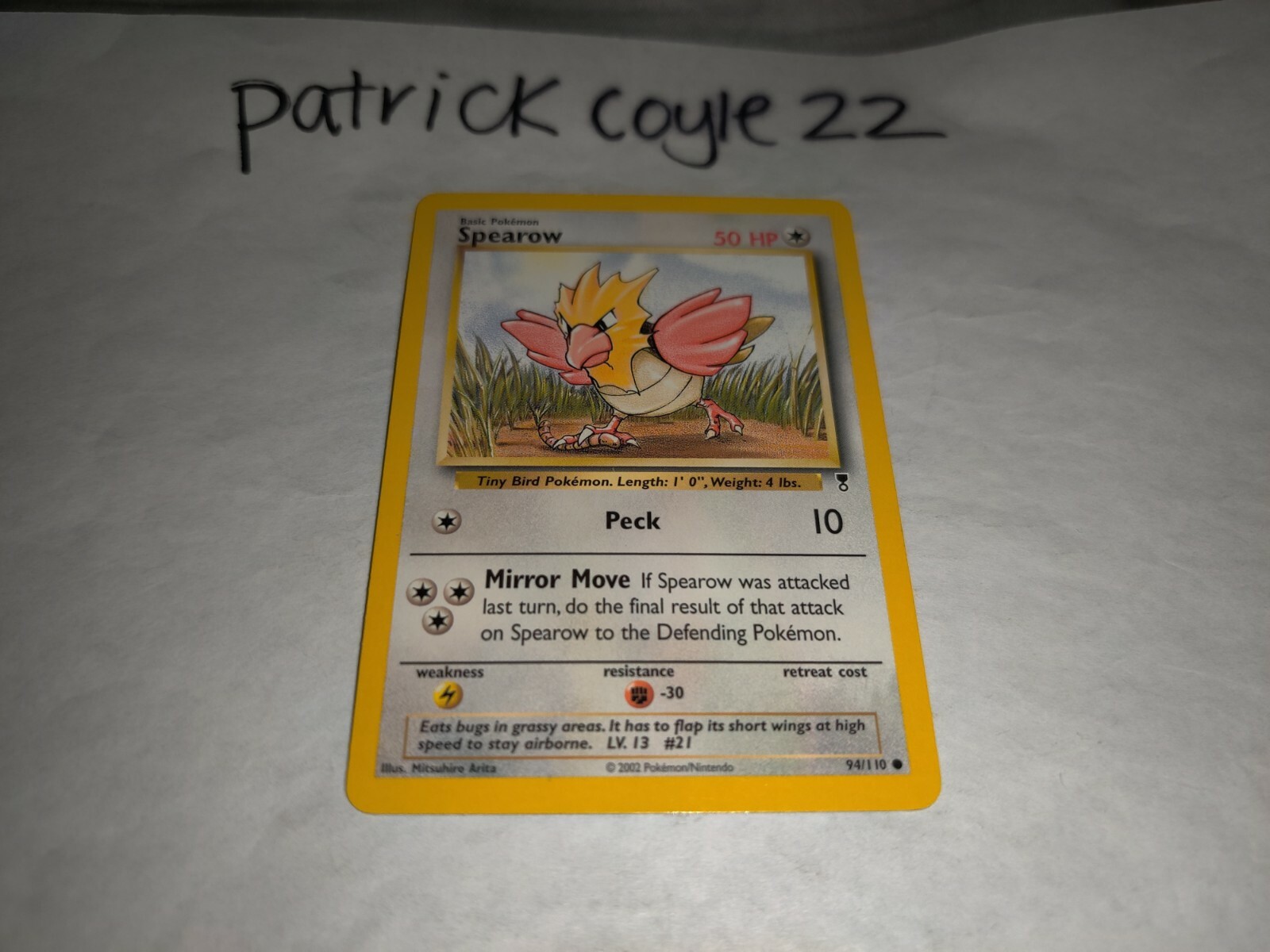 Spearow Common Legendary Collection 94/110 NM