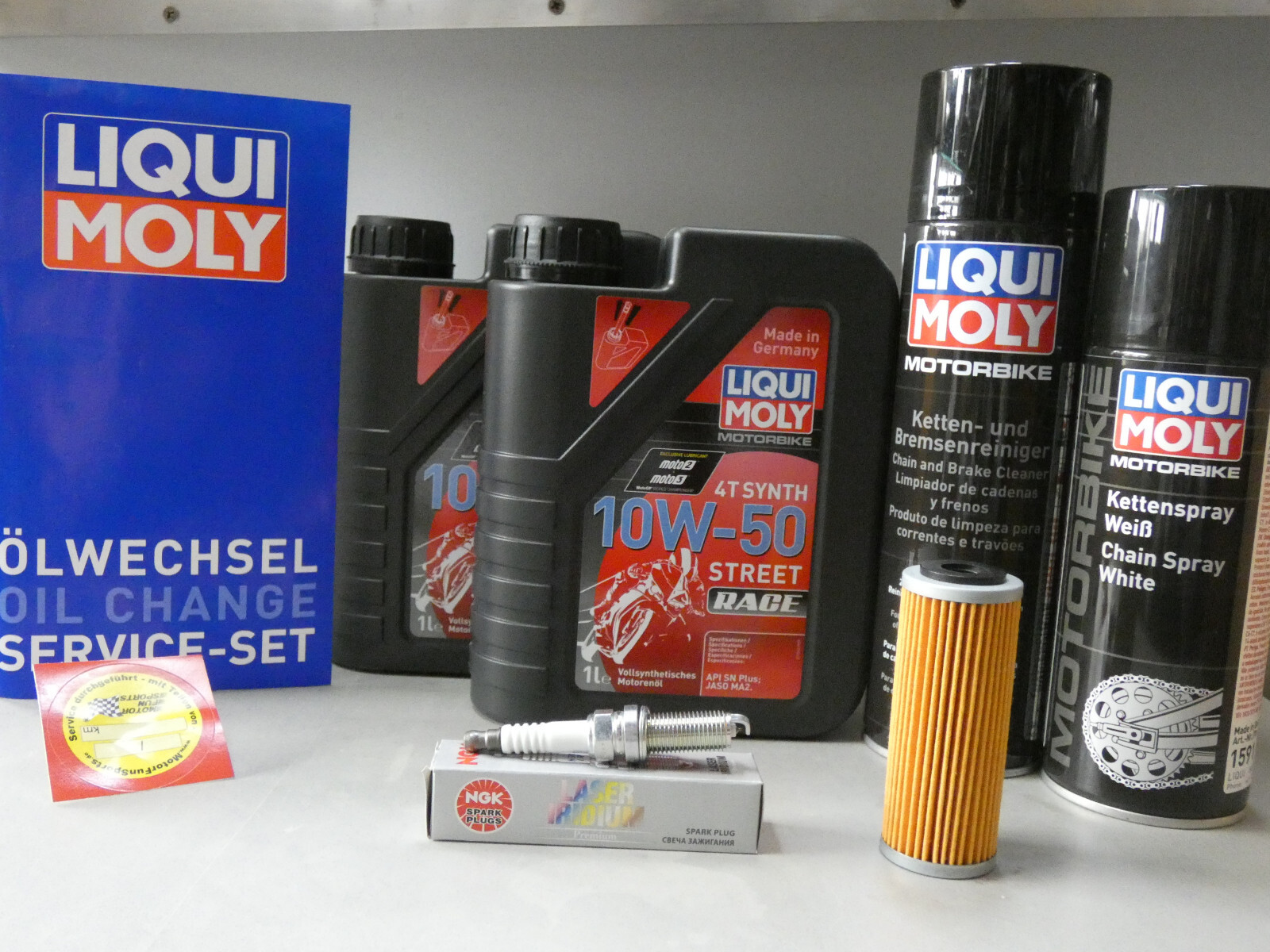 Maintenance Set KTM SX-F 450 2016 Inspection Spark Plug Oil Service
