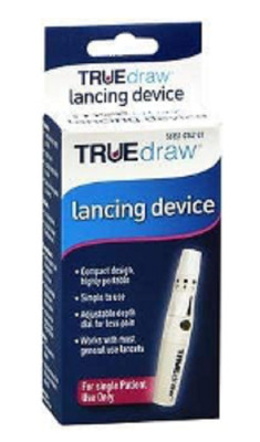 Truedraw Lancing Device Pen Diabetic Blood Glucose Testing 1CT ...