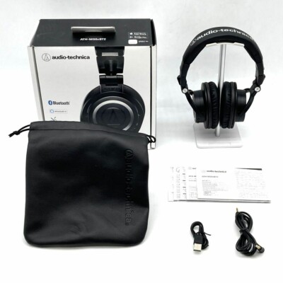 Audio-Technica Wireless Over-Ear Headphones ATH-M50xBT2 Black Bluetooth  Japan