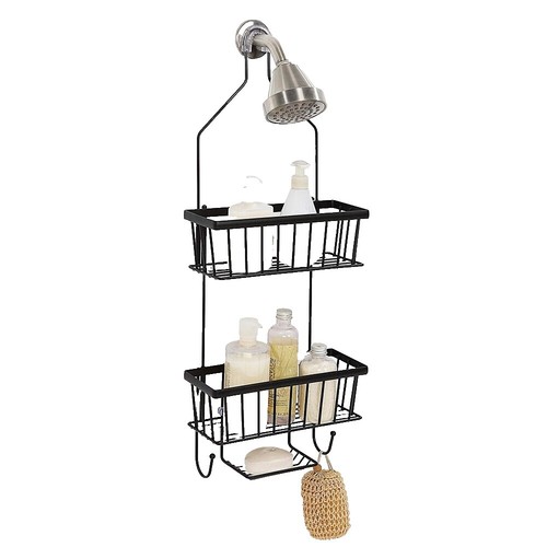 Hiendure Gold Shower Caddy Over Shower Door - 2 Tier Hanging