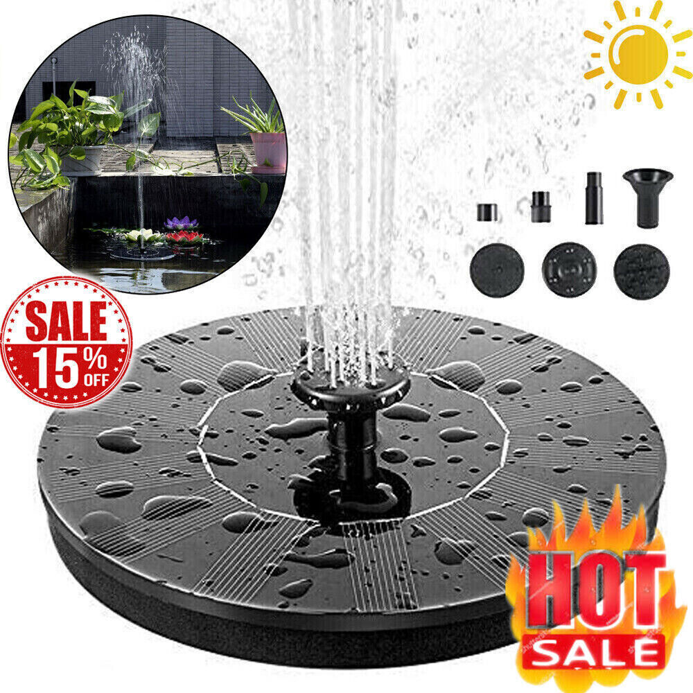 Solar Fountain Water Pumps Floating Water Features Garden Pond Pool