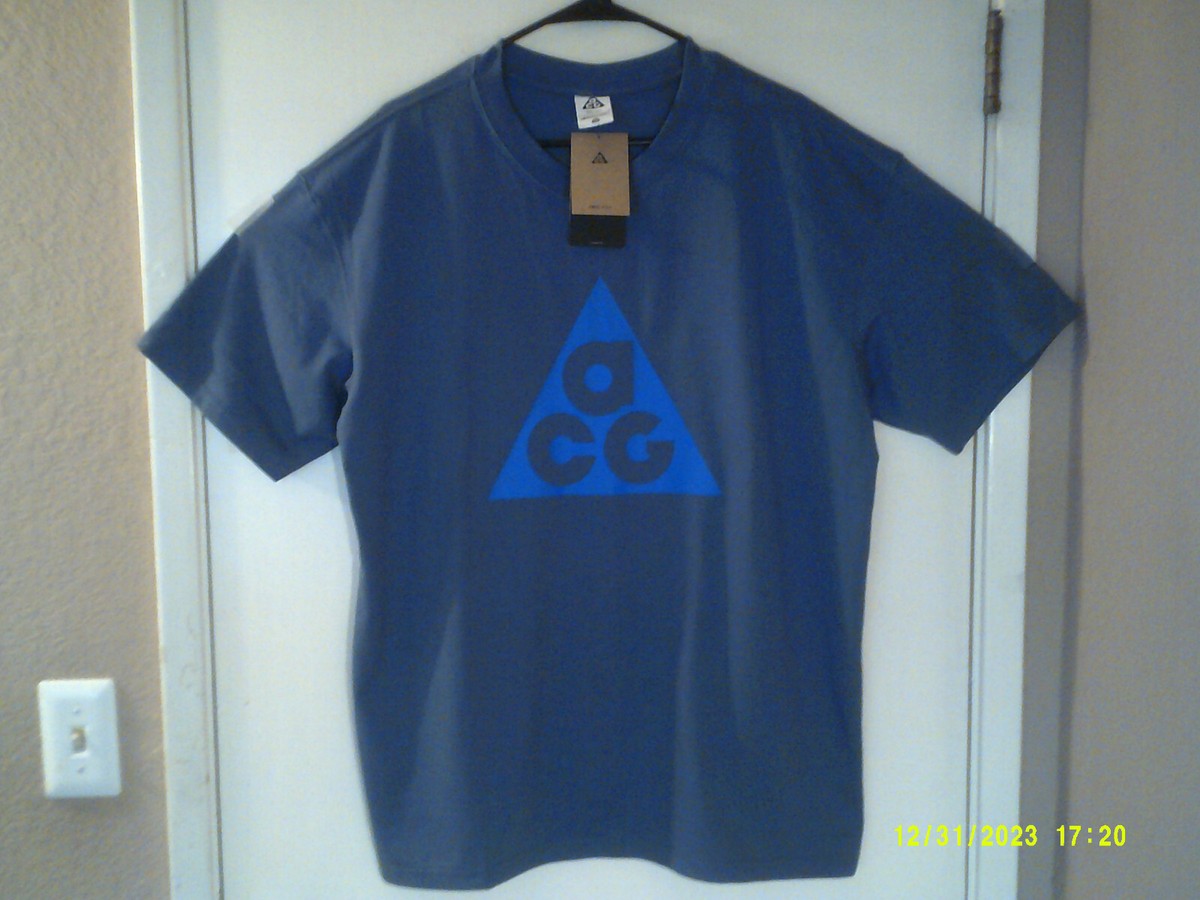 【美品】90s NIKE ACG t-shirt large navy NEW NIKE ACG
