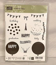 Stampin Up! Celebrate Today #137138 Stamp Set Retired 1 of 1 & 2 of 2