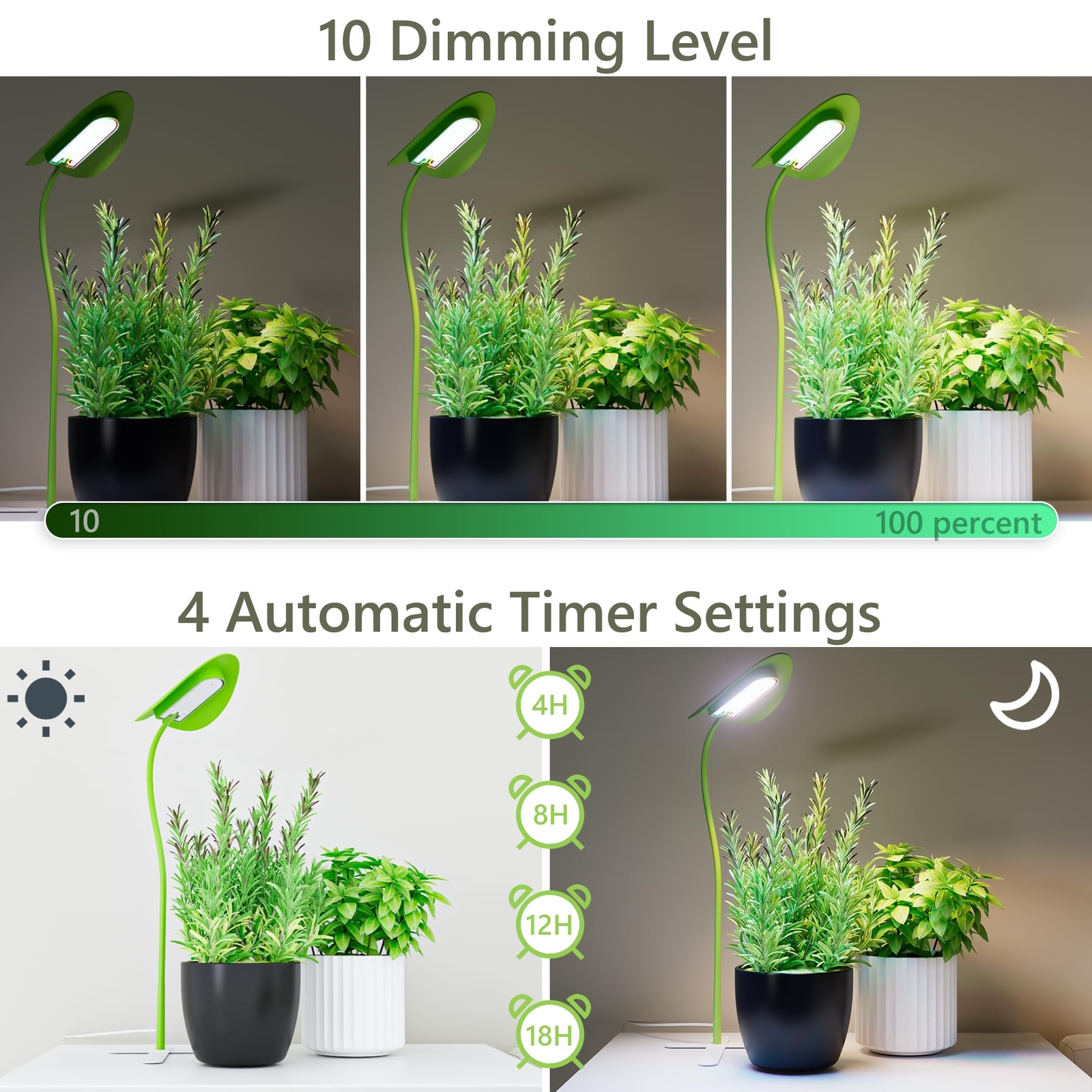 LED Grow Light Plant Growing Lamp Light with Stand for Plants Full Spectrum Lamp