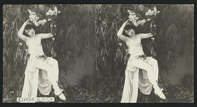 Spring Woman Model c1900 Old Photo 2