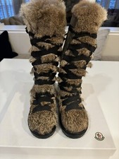 Moncler Womens Slip on Brown ZOELIE Lace up F...