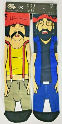 New Cheech and Chong Odd Sox Still Smokin Men's Size 6-13 Crew Socks